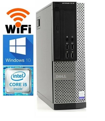 Dell Computer PC Desktop 8GB Ram 500GB HD Intel Quad Core i5 3.10GHz Windows 10