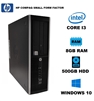 HP ELITE Desktop Computer Dual Core 8GB RAM 500GB HD PC Windows 10 WiFi