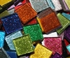 Assorted Glitter Tiles..3/4"