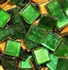 Crystal Metallic Tiles..Emerald..3/8"