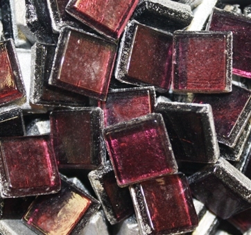 Crystal Metallic Tiles..Grape..3/8"