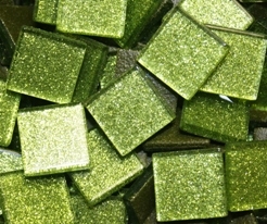 Glitter Tiles..3/4"..Lime