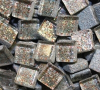 Glitter Tiles..3/8"..Grey Confetti