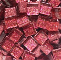 Glitter Tiles..3/8"..Pink Confetti