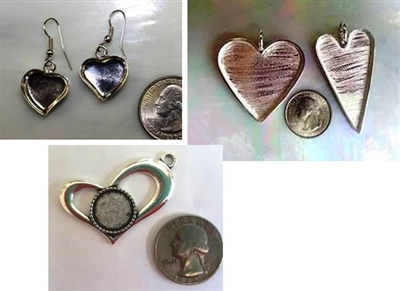 Heart Shaped Jewelry Blanks