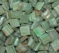 Metallic Mini Tiles..Light Green..3/8"