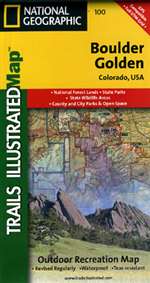 Boulder and Golden, Colorado, Map 100 by National Geographic Maps [no longer available]