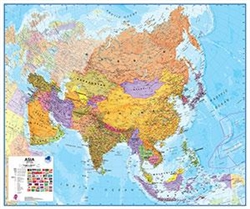 Asia, Political by Maps International Ltd.