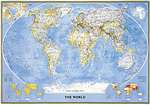World Classic Enlarged Wall Map (69.25 x 48 inches) (Tubed) by National Geographic Maps [no longer available]
