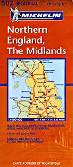 England, Northern and The Midlands (502) by Michelin Maps and Guides [no longer available]