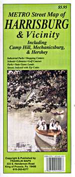 Harrisburg and Vicinity, Pennsylvania Metro Street Map by Franklin Maps [no longer available]