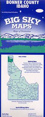 Bonner County, Idaho by Big Sky Maps [no longer available]