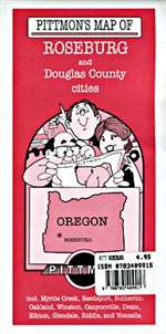 Roseburg, Oregon + Vicinity by Pittmon Map Company [no longer available]