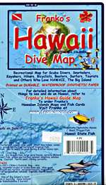 Hawaii Map, Big Island Dive, folded, 2011 by Frankos Maps Ltd. [no longer available]