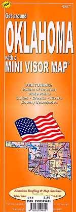 Oklahoma, Mini Visor Map by American Drafting & Maps [no longer available]
