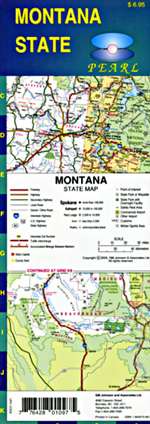 Montana, Pearl Map, laminated by GM Johnson [no longer available]