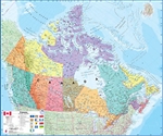 Canada, Political, laminated, boxed by Maps International Ltd.