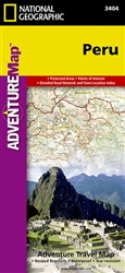 Peru Adventure Map 3404 by National Geographic Maps [no longer available]