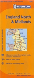 England, Northern and The Midlands (502) by Michelin Maps and Guides [no longer available]