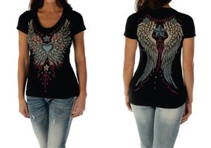 Women's Wings and Stars Top