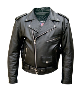 Men's Basic M.C. jacket (Split Cowhide)