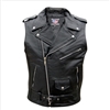 Men's Basic Sleeveless Motorcycle Jacket (Buffalo)