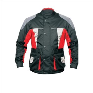 Men's 3/4 Cordura Jacket with Black, Red, White & Gray