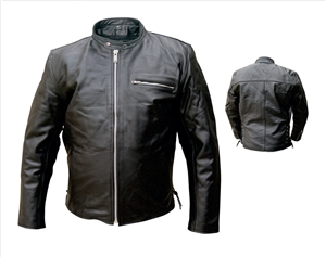 Men's Basic Scooter jacket with Euro collar. Zipout liner, side lace & zippered chest pocket (Buffalo)