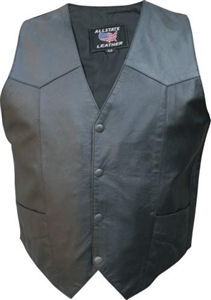 Men's Basic Plain vest (Split Cowhide)