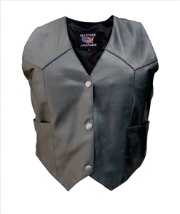 Ladies Basic plain sides vest (Lambskin)