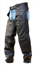 Unisex chaps plain lined with Silver Hardware (Buffalo)