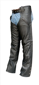 Chaps with 2 Zippered Pockets and zip out lining and mesh lining in Premium Buffalo