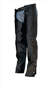 Unisex chaps plain with 2 Jean style pockets & silver hardware (Buffalo)
