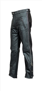 Men's Chap pants with elastic waist in Silver Hardware (Buffalo)