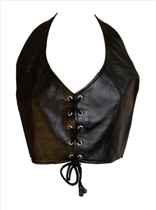 Ladies top with Laces on the front (Lambskin)