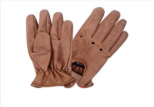 Brown Driving glove with Holes on the Knuckles & Velcro tab  (Buffalo)
