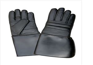 Padded glove with PVC cuff