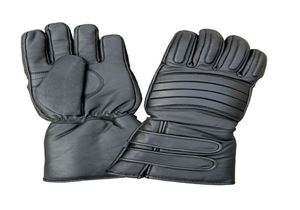 Padded glove with two Velcro straps
