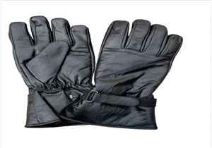 Riding glove lightly lined with Velcro strap