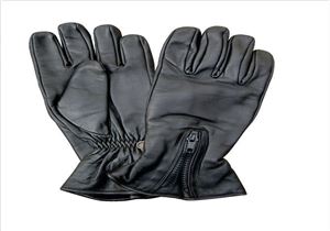 Lined riding glove with zippered cuff Naked Leather