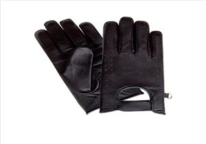 Men's Unlined Riding Gloves with Velcro Tab Naked Cowhide Leather