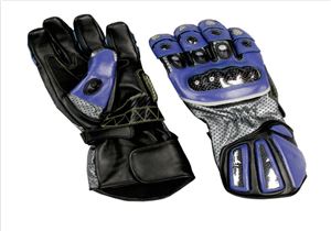 Blue/Black/Gray Sports Bike Riding gloves
