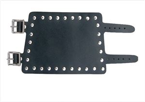 Large Wristband with studs & two buckle straps