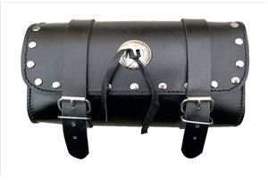 Medium studded Tool bag with Silver Conchos