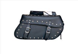 PVC, Studded Saddle bag zip off flaps with quick release