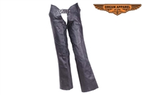 Low-Rise Cowhide Leather Chaps