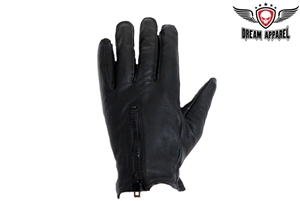 Driving Gloves With Lining & Zipper
