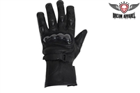 Men's Padded Leather Racing Gloves