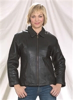 Womens Leather Jacket With Z/o Lining