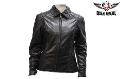 Womens Heavy Duty Leather Jacket